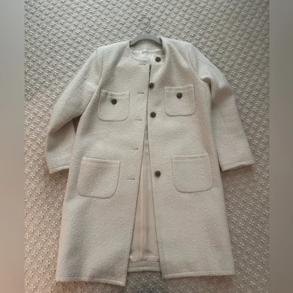 ba&sh lady coat, Ivory, Size 1 - Picture 1 of 4